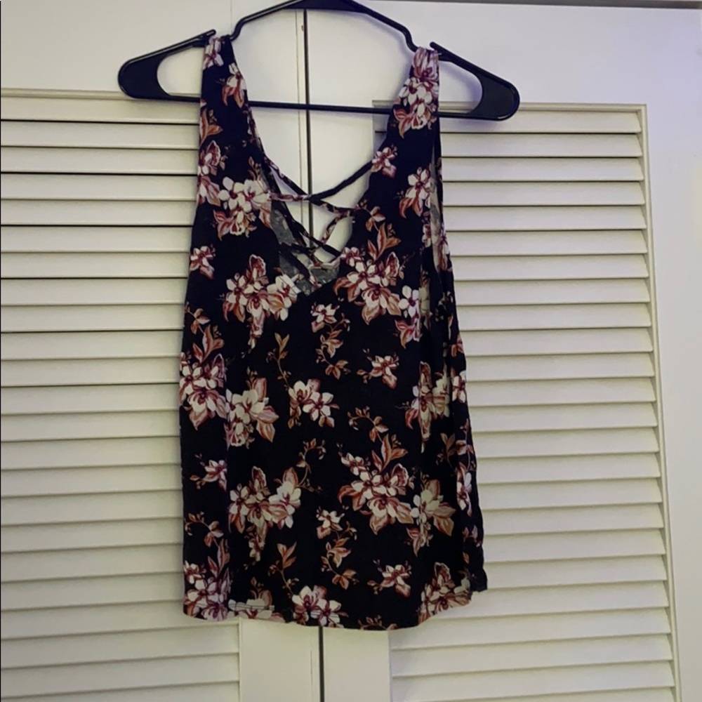 floral american eagle tank